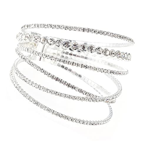 JZWCHQ Mädchen Accessoires Strass -Armband für Frauen eleganter Kristallarmschmuck Valentine Day präsentieren glänzende Handdekoration Halskette von JZWCHQ