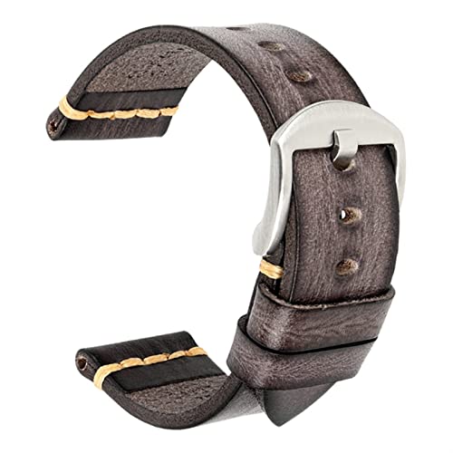 JZWCHQ Maikes echtes Leder -Uhrband für Galaxy Watch Armband 20mm 22 mm 24mm Uhren Band Tissot Timex Omega Handgelenk Armbänder von JZWCHQ