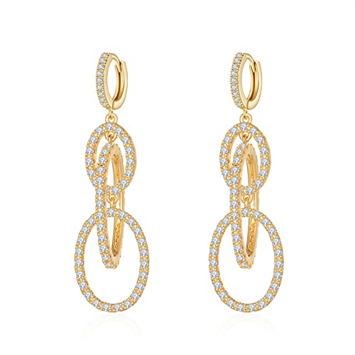 JZWCHQ Ohrring Damen Juwely Frauen angehender Ohrringe Bankettkleid Design Eingelegtes elegantes Party Schmuck passende Frauen Ohrringe von JZWCHQ