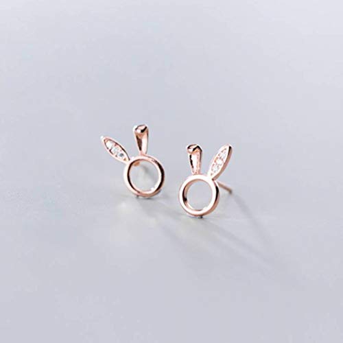 JZWCHQ Ohrringe für Frauen, S925 Hansen Frauen weiße Ohrringe süßer literarischer Stil Tier süße Kaninchenohrringe von JZWCHQ