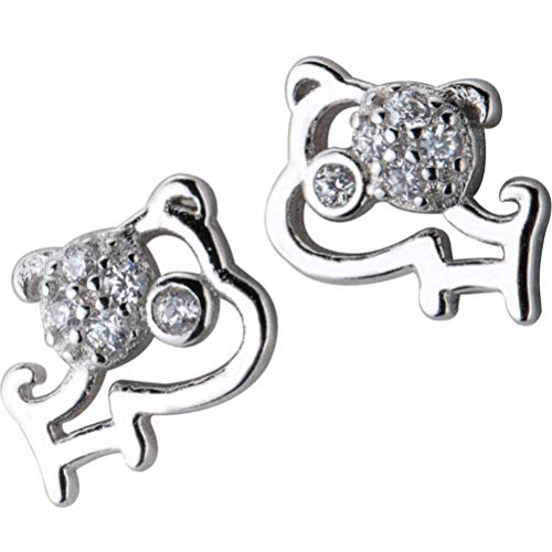 JZWCHQ Ohrringe für Frauen, S925 Welpe Ohrringe weibliche koreanische Mode Diamant Diamant süßes süßes Jahr des Dogone -Paares von JZWCHQ
