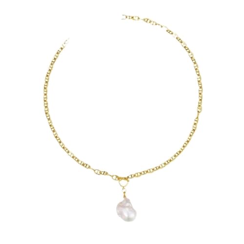 JZWCHQ Perlenkette Süßwasser Perlenhalskette, Nischendesign Halskette, Frauen mit High-End-Pulloverkette Perlenketten für Frauen JZWCHQ Perlenkette Süßwasser Perlenhalskette, Nischendesign Halskette, Frauen mit High-End-Pulloverkette Perlenketten für Frauen von JZWCHQ