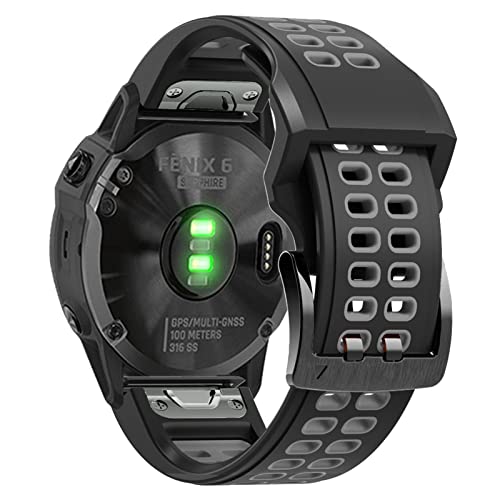 JZWCHQ Quickfit-Uhrenarmband für Fenix 7, Fenix 6, 7X, 5, 5 Plus, Forerunner 935, 945, Schnellverschluss, Silikon, 22 mm / 26 mm, 22mm Fenix 5 5Plus, A JZWCHQ Quickfit-Uhrenarmband für Fenix 7, Fenix 6, 7X, 5, 5 Plus, Forerunner 935, 945, Schnellverschluss, Silikon, 22 mm / 26 mm, 22mm Fenix 5 5Plus, A von JZWCHQ