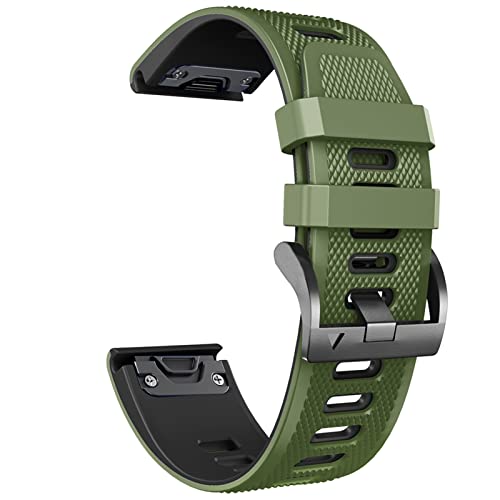 JZWCHQ Quickfit-Uhrenarmband für Fenix 7 7X 6 6X Pro 5X 5 Plus 3 3HR Forerunner 935 945, Schnellverschluss-Uhrenarmband aus Silikon, 22 mm, 26 mm, Fenix 7X, A JZWCHQ Quickfit-Uhrenarmband für Fenix 7 7X 6 6X Pro 5X 5 Plus 3 3HR Forerunner 935 945, Schnellverschluss-Uhrenarmband aus Silikon, 22 mm, 26 mm, Fenix 7X, A von JZWCHQ