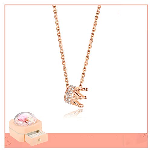 JZWCHQ Schmuck / Halsketten Krone Halskette weibliche Schlüsselbeinkette einfaches Temperament kalter Wind Rose Anhänger für Freundin Geschenk Damen Anhänger, F, A JZWCHQ Schmuck / Halsketten Krone Halskette weibliche Schlüsselbeinkette einfaches Temperament kalter Wind Rose Anhänger für Freundin Geschenk Damen Anhänger, F, A von JZWCHQ