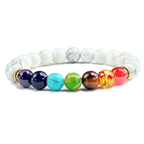 JZWCHQ Schmuck Naturstein Tiger Auge 7 Chakra Armband & Armreifen Yoga Balance Perlen Gebets Elastizität Armband für Männer Schmuck JZWCHQ Schmuck Naturstein Tiger Auge 7 Chakra Armband & Armreifen Yoga Balance Perlen Gebets Elastizität Armband für Männer Schmuck von JZWCHQ