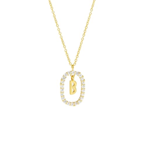 JZWCHQ Schmuck Neue 2025 Ankunft Anfangsbuchstaben SK Anhänger Alphabet Halskette 2025 Frauen feiner Schmuck Fashion Crystal mit für Sie Accessoires Trendy Creative Geschenkgeschenk von JZWCHQ