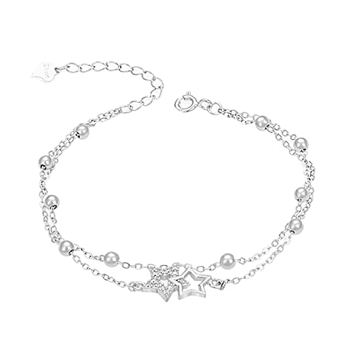 JZWCHQ Schmuckarmbänder Kirschgrün Armband Frauen Sommerdesign und wohlhabende Karriere -Transfer Perlen Kristall Hand Mauve von JZWCHQ