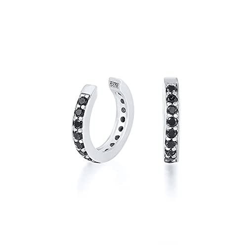 JZWCHQ Schwarze Clip -Ohrringe für Frauen exquisite charmante Ohrmanschettenohrring -Schmuck Pendientes von JZWCHQ