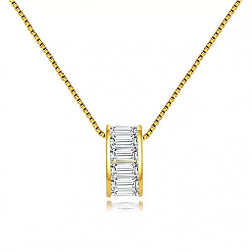 JZWCHQ Solid 925 Anhängerkette für Frauen AAAA Zirkonia gleitende Anhängerparty Schmuck in China hergestellt von JZWCHQ