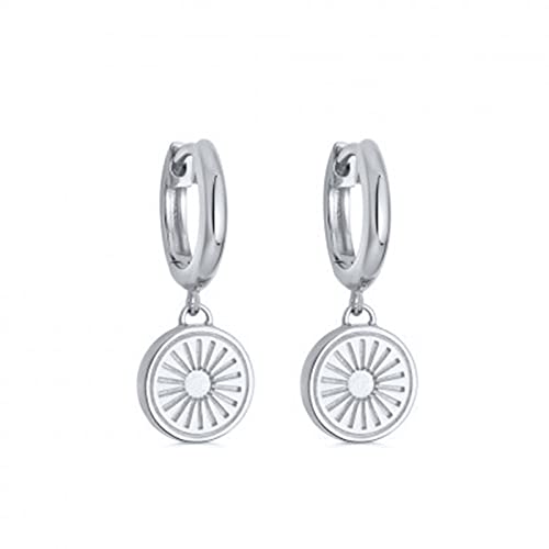 JZWCHQ Sonnenaufgang Anhänger Drop -Ohrringe für Frauen durchdringende Ohrringohren Juwely Pendientes von JZWCHQ