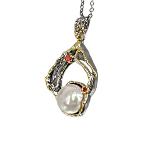 JZWCHQ Übertriebene Halskette für Frauen Perlenschmuck Hochzeit Special von JZWCHQ