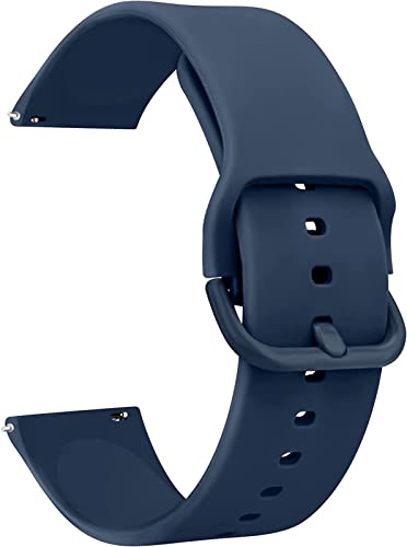 JZWCHQ Uhrengurt 20 mm weiche Silikon-Sportbänder Ersatz Armband-Multiple Farben (Farbe: Z-Navy Blau, Größe: 20 mm) von JZWCHQ