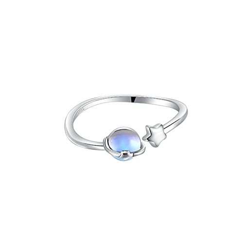 Moonstone Planet Star Ring 925 Sterling Silber für Frauen Himmlisch Saturn Verstellbar Open Wrap Finger Ringe Komfort Pass Süßes Geburtstag Weihnachten Schmuck Geschenk für Tochter Schwester Moonstone Planet Star Ring 925 Sterling Silber für Frauen Himmlisch Saturn Verstellbar Open Wrap Finger Ringe Komfort Pass Süßes Geburtstag Weihnachten Schmuck Geschenk für Tochter Schwester von JZWCHQ