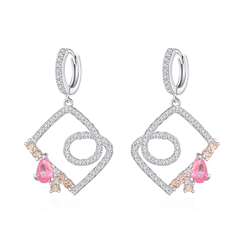 Ohrring Geometrische Form Kubikzirkonia und elegante Tropfen Ohrringe Schmuck Damen Party Schmuckzubehör Frauen Ohrringe von JZWCHQ