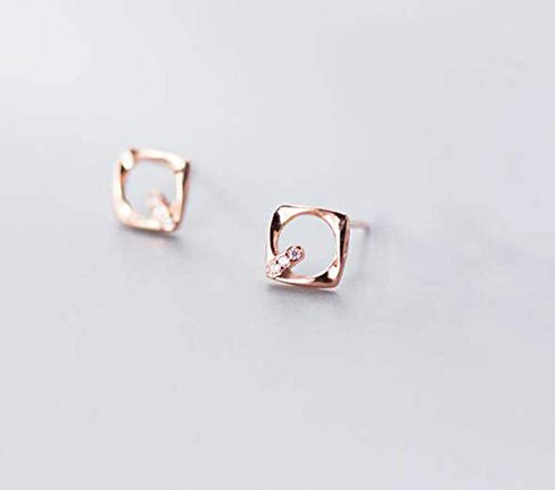 Ohrringe für Frauen, S925 Koreanische Persönlichkeit Geometrisches Square Design Ohrringe weibliche einfache Diamantohrringe Ohrringe für Frauen, S925 Koreanische Persönlichkeit Geometrisches Square Design Ohrringe weibliche einfache Diamantohrringe von JZWCHQ