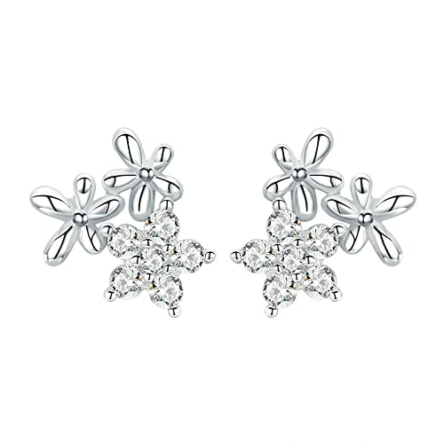 Ohrringe für Mädchen Ohrringe Luminöser Gypsophila Sternblumenohrringe für Frauen Sterling Schmuck UI von JZWCHQ