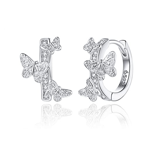 Rosa Emaille -Bolzenohrringe für Frauen feines Schmuck Geschenk von JZWCHQ