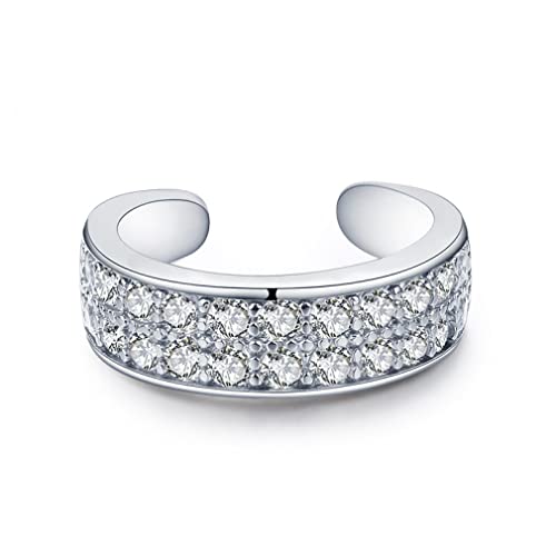 Sterne Ohrmanschette klare funkelnde Clipohrringe für Frauen Grils Fein Schmuck von JZWCHQ