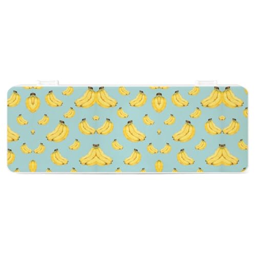 JZemdybill Federmäppchen, Cartoon-Bananen, kreative einfache Schreibwaren-Box, 19,5 x 7,1 x 2,7 cm, Stil:, Einheitsgröße, Federmäppchen von JZemdybill