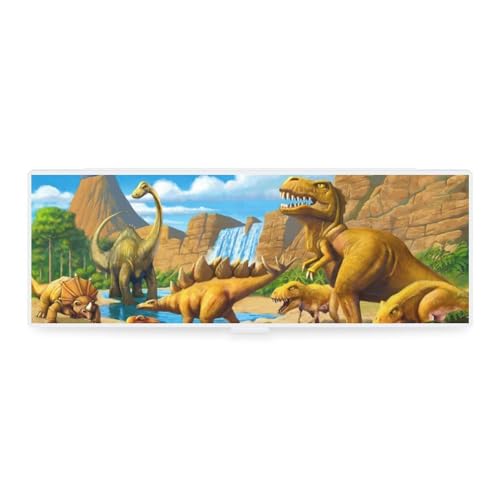 JZemdybill Federmäppchen, Dinosaurier-KarnivorosKreative einfache Schreibwaren-Box, 19,5 x 6,8 x 3 cm, Stil:, Einheitsgröße, Federmäppchen von JZemdybill
