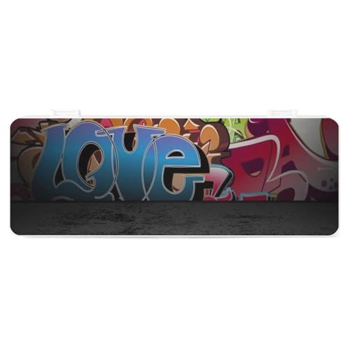 JZemdybill Federmäppchen, Graffiti, Hip Hop, kreative einfache Schreibwaren-Box, 19,5 x 7,1 x 2,7 cm, Stil:, Einheitsgröße, Federmäppchen von JZemdybill