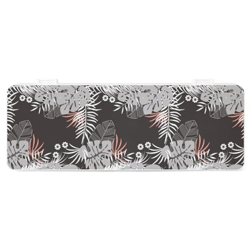 JZemdybill Federmäppchen, Hawaii-Blätter, kreative einfache Schreibwaren-Box, 19,5 x 7,1 x 2,7 cm, Stil:, Einheitsgröße, Federmäppchen von JZemdybill