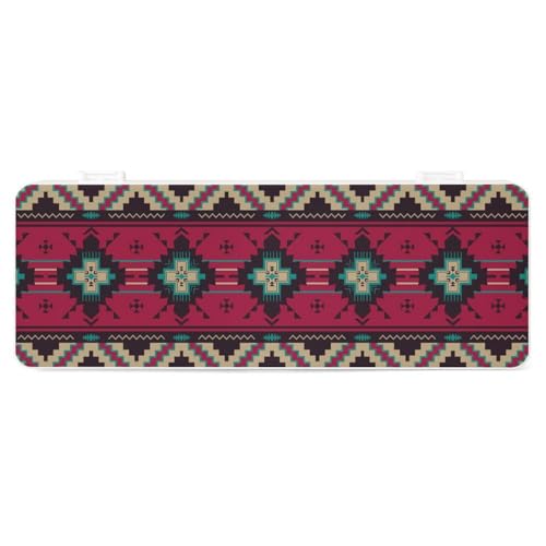 JZemdybill Federmäppchen, Indianer, kreative einfache Schreibwaren-Box, 19,5 x 7,1 x 2,7 cm, Stil:, Einheitsgröße, Federmäppchen von JZemdybill