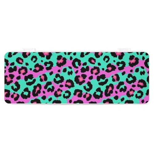 JZemdybill Federmäppchen, Leopard und Zebra, kreative einfache Schreibwaren-Box, 19,5 x 7,1 x 2,7 cm, Stil:, Einheitsgröße, Federmäppchen von JZemdybill
