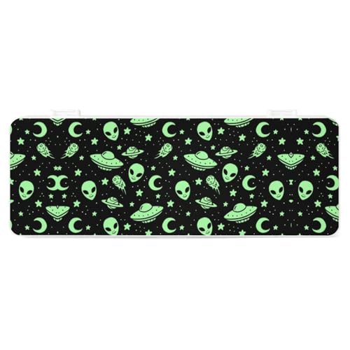 JZemdybill Federmäppchen, Motiv: Alien Moon UFOCreative einfache Schreibwaren-Box, 19,5 x 7,1 x 2,7 cm, Grün, Stil:, Einheitsgröße, Federmäppchen JZemdybill Federmäppchen, Motiv: Alien Moon UFOCreative einfache Schreibwaren-Box, 19,5 x 7,1 x 2,7 cm, Grün, Stil:, Einheitsgröße, Federmäppchen von JZemdybill