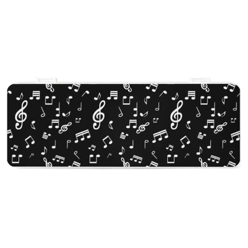 JZemdybill Federmäppchen, Musiknotizen, kreative einfache Schreibwaren-Box, 19,5 x 7,1 x 2,7 cm, Stil:, Einheitsgröße, Federmäppchen von JZemdybill