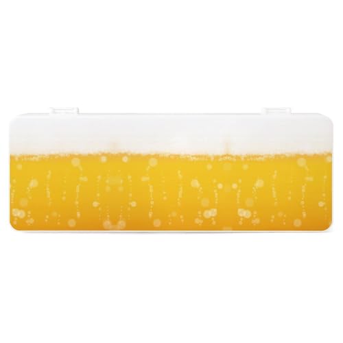 JZemdybill Federmäppchen, Seifenblasen und Bier, kreative einfache Schreibwaren-Box, 19,5 x 7,1 x 2,7 cm, Stil:, Einheitsgröße, Federmäppchen von JZemdybill