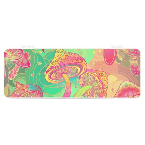 JZemdybill Federmäppchen, Trippy MushroomKreative einfache Schreibwaren-Box, 19,5 x 7,1 x 2,7 cm, Stil:, Einheitsgröße, Federmäppchen von JZemdybill