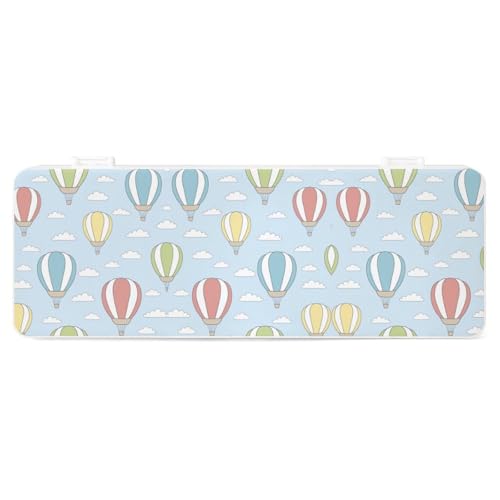JZemdybill Federmäppchen, bunte Heißluftballon, kreative einfache Schreibwaren-Box, 19,5 x 7,1 x 2,7 cm, Stil:, Einheitsgröße, Federmäppchen von JZemdybill