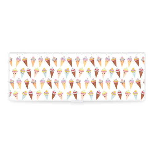 JZemdybill Federmäppchen, buntes Eis, kreative einfache Schreibwaren-Box, 19,5 x 6,8 x 3 cm, Stil:, Einheitsgröße, Federmäppchen JZemdybill Federmäppchen, buntes Eis, kreative einfache Schreibwaren-Box, 19,5 x 6,8 x 3 cm, Stil:, Einheitsgröße, Federmäppchen von JZemdybill