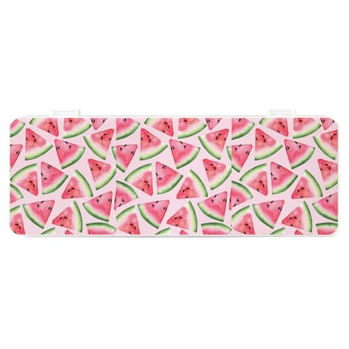 JZemdybill Federmäppchen, fruchtige Wassermelone, kreative einfache Schreibwaren-Box, 19,5 x 7,1 x 2,7 cm, Stil:, Einheitsgröße, Federmäppchen von JZemdybill