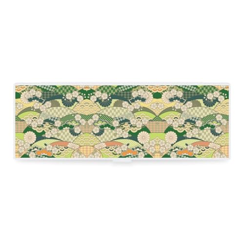 JZemdybill Federmäppchen, japanisches Muster, kreative einfache Schreibwaren-Box, 19,5 x 6,8 x 3 cm, Stil:, Einheitsgröße, Federmäppchen von JZemdybill