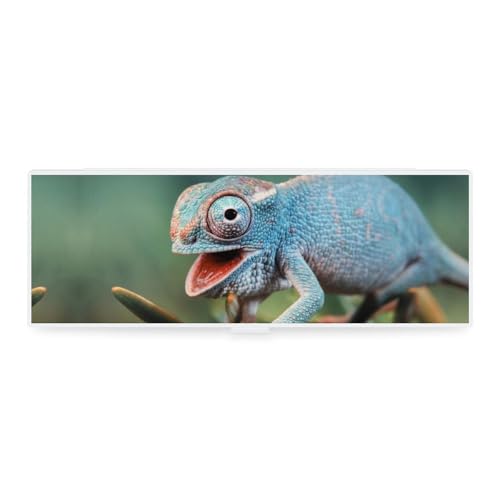 JZemdybill Federmäppchen, lustiges Chamäleon, kreative einfache Schreibwaren-Box, 19,5 x 6,8 x 3 cm, Stil:, Einheitsgröße, Federmäppchen von JZemdybill