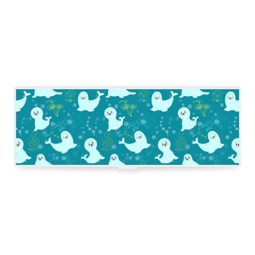 JZemdybill Federmäppchen, niedliches SealCreative einfache Schreibwaren-Box, 19,5 x 6,8 x 3 cm, Stil:, Einheitsgröße, Federmäppchen von JZemdybill