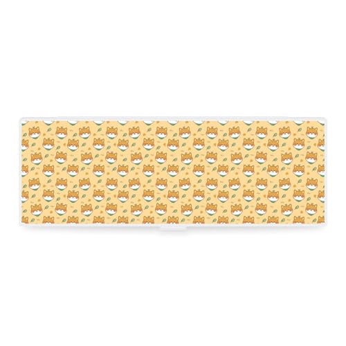JZemdybill Federmäppchen, niedliches Shiba InuCreative, einfache Schreibwaren-Box, 19,5 x 6,8 x 3 cm, Stil:, Einheitsgröße, Federmäppchen von JZemdybill