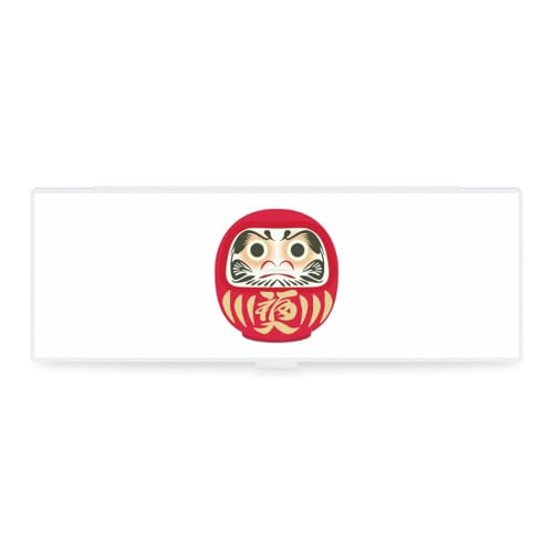JZemdybill Fortune DarumaCreative Federmäppchen, einfache Schreibwarenbox, 19,5 x 6,8 x 3 cm, Stil:, Einheitsgröße, Federmäppchen von JZemdybill