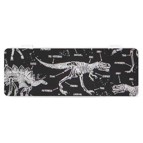 JZemdybill Jurassic Dinosaurs Federmäppchen, kreative einfache Schreibwaren-Box, 19,5 x 7,1 x 2,7 cm, Stil:, Einheitsgröße, Federmäppchen von JZemdybill