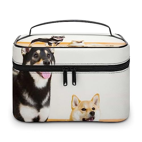 JZemdybill Kosmetiktasche, Fußball, Sport, Make-up-Tasche, Leder, Reise-Kulturbeutel für Damen, Stil-6, 25x18x15cm von JZemdybill