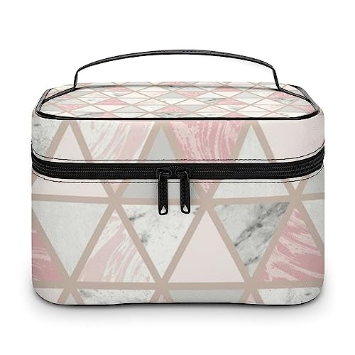 JZemdybill Kosmetiktasche, Motiv: japanische Kirschblüten, Make-up-Tasche, Leder, Reise-Kulturbeutel für Damen, Stil-6, 25x18x15cm von JZemdybill