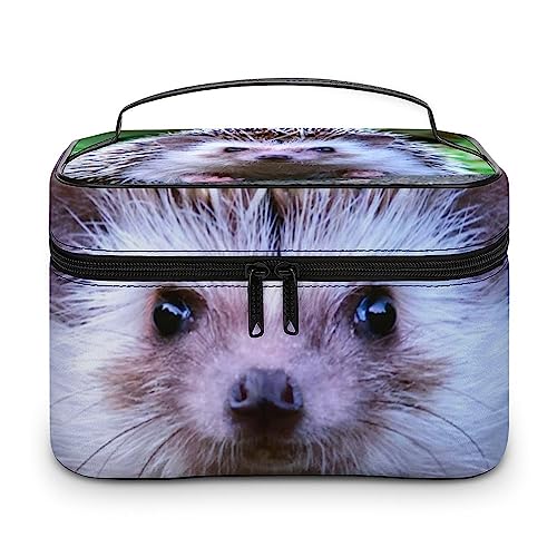 JZemdybill Kosmetiktasche, niedliches Eichhörnchen-Make-up-Tasche, Leder, Reise-Kulturbeutel für Damen, Stil 8, 25x18x15cm von JZemdybill