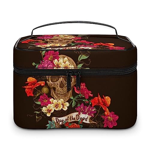 JZemdybill Kosmetiktasche Französische Bulldogge Make-up-Tasche Leder Reise Kulturbeutel für Frauen, Stil-9, 25x18x15cm von JZemdybill