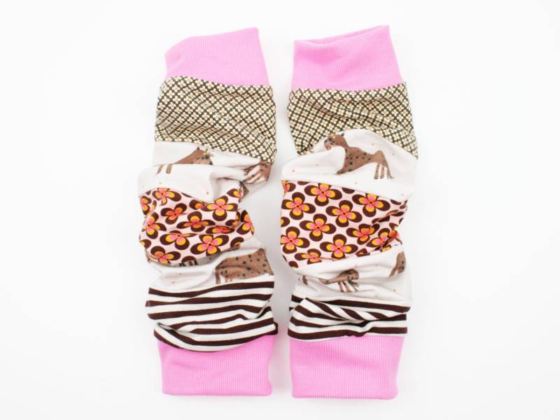 Beinstulpen Für Mädchen 7+ Jahre Pferde Rosa/Braun von JaClarDesign