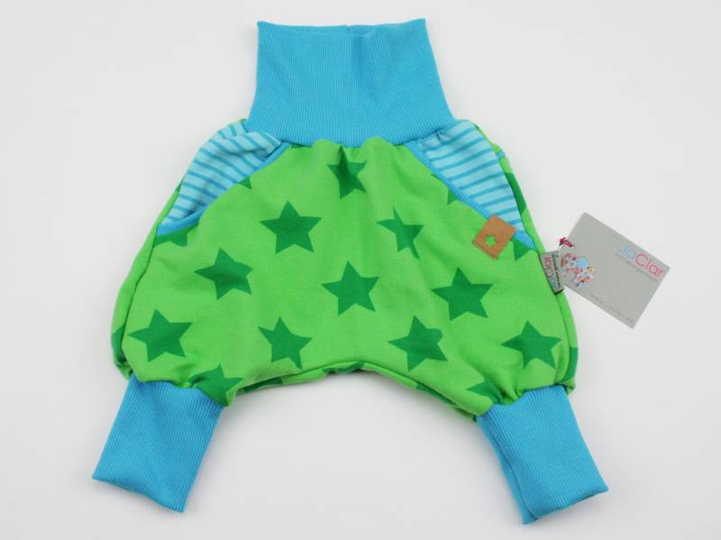 Checkerhose Gr. 56 Sterne Grün/Türkis von JaClarDesign