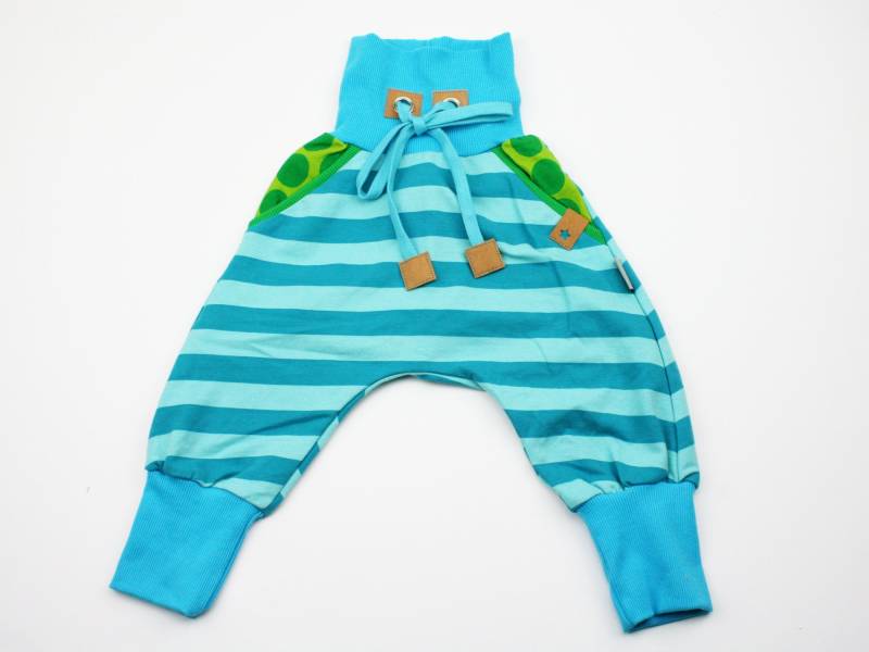 Checkerhose Gr. 74 Türkis/Grau von JaClarDesign
