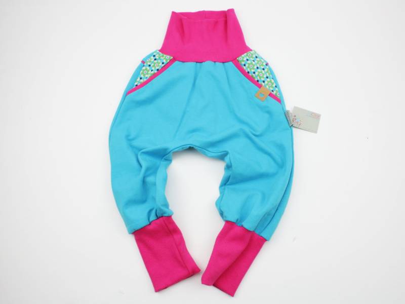 Checkerhose Gr. 86 Uni Türkis/Pink von JaClarDesign